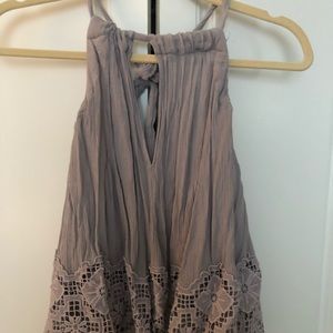 Free people lavender halter top XS
